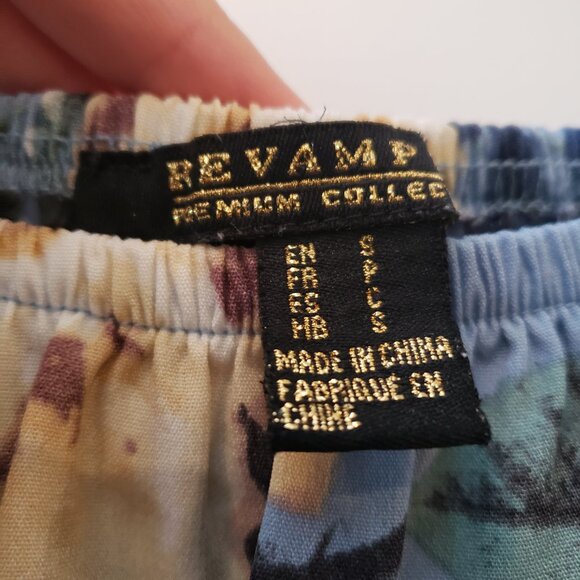 Bundle of two women's size small floral tops, blue off the shoulder & bl… - Picture 2 of 11